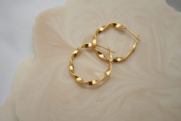 Earrings Twist Gold