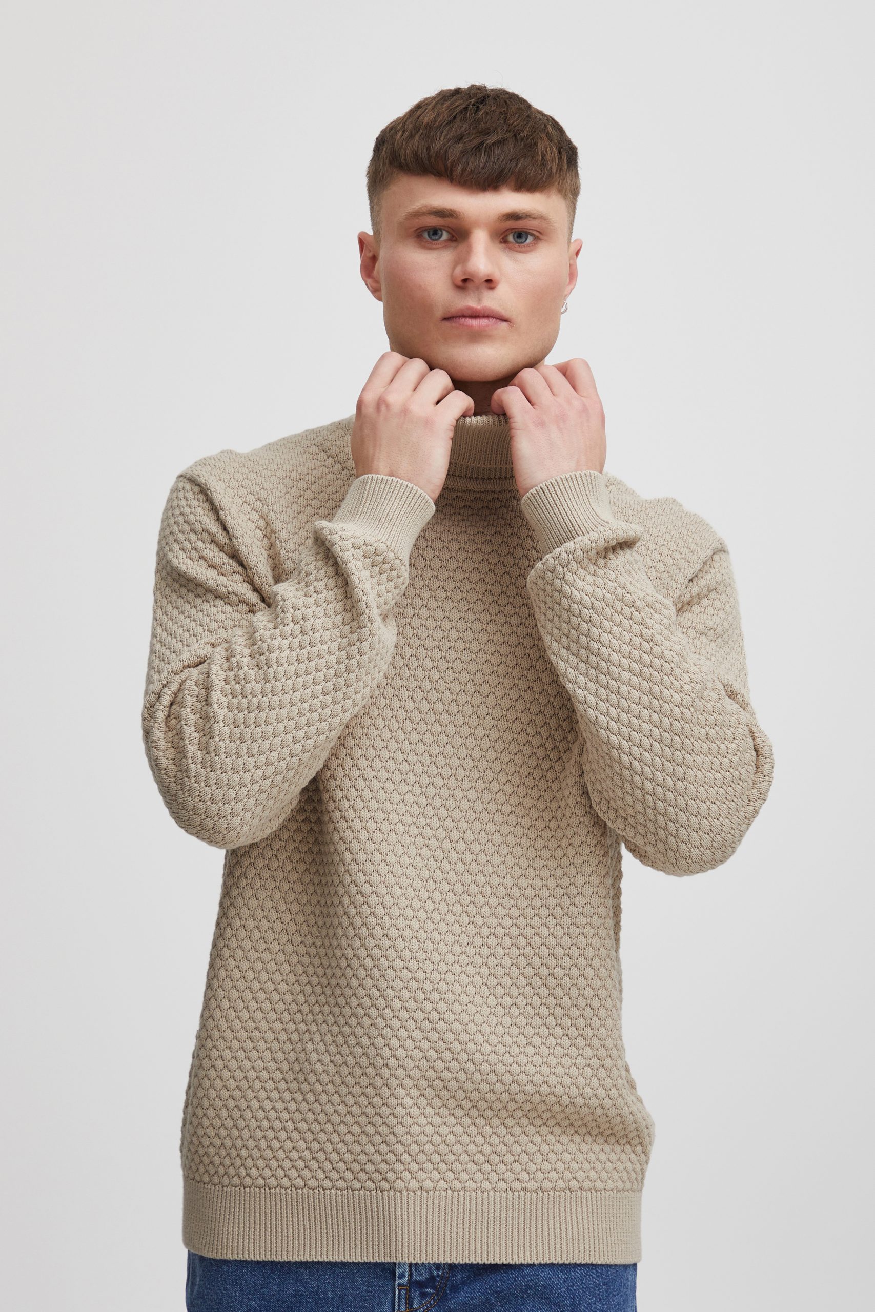 Solid SDClive Roll Neck Humus (Størrelse: XXL)