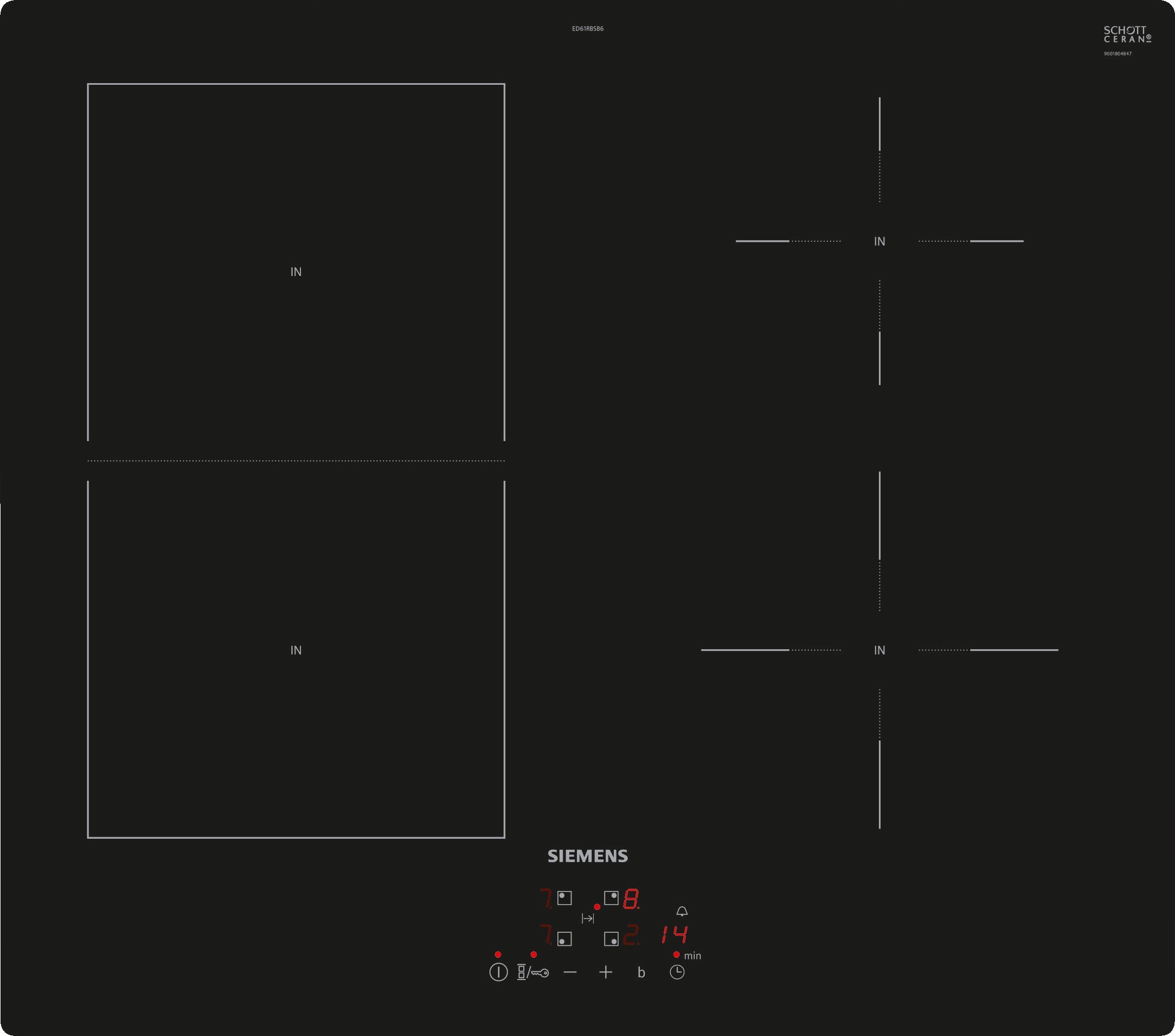 Siemens ED61RBSB6E Kogeplade