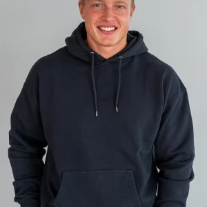 Wavy Copenhagen Hoodie Oversized Navy (Størrelse: M)