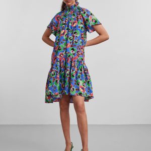 Y.A.S Arty Dress Ultramarine (Størrelse: M)