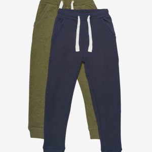 Minymo  -Sweatpants 2-pak, Dark/Olive