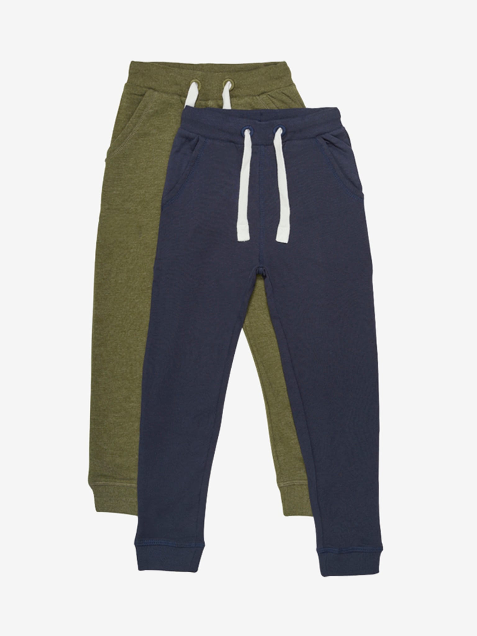 Minymo  -Sweatpants 2-pak, Dark/Olive