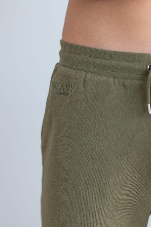 Wavy Copenhagen Sweatshorts Army Green (Størrelse: M) - Image 3
