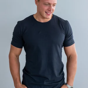 Wavy Copenhagen Tee Regular Fit Navy (Størrelse: M)
