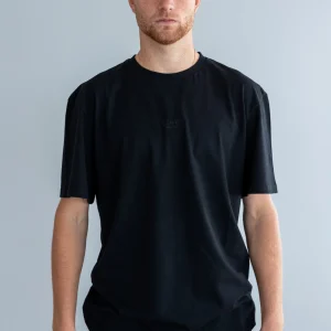 Wavy Tee Oversized Black (Størrelse: S)