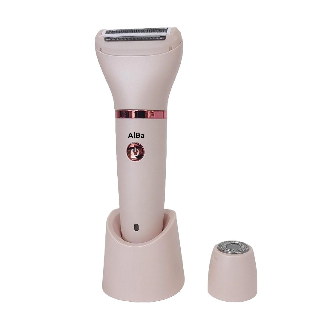 Albaline LS004FO ladyshaver 2 hoved(er) Lyserød, Rustfrit stål