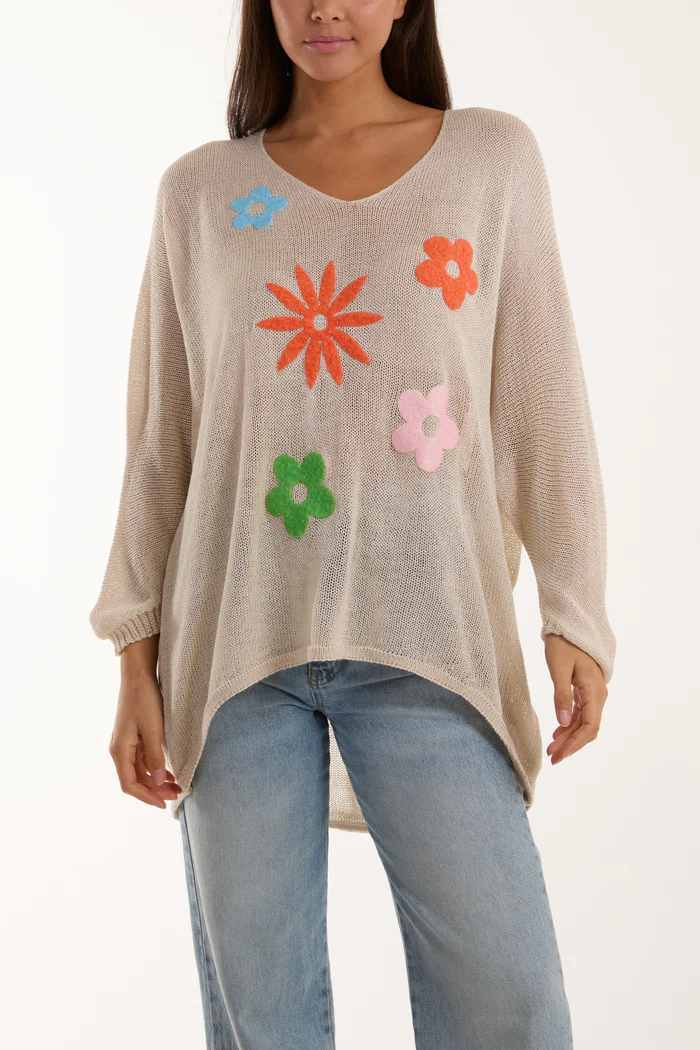 Daisy strik Beige (Størrelse: Onesize)