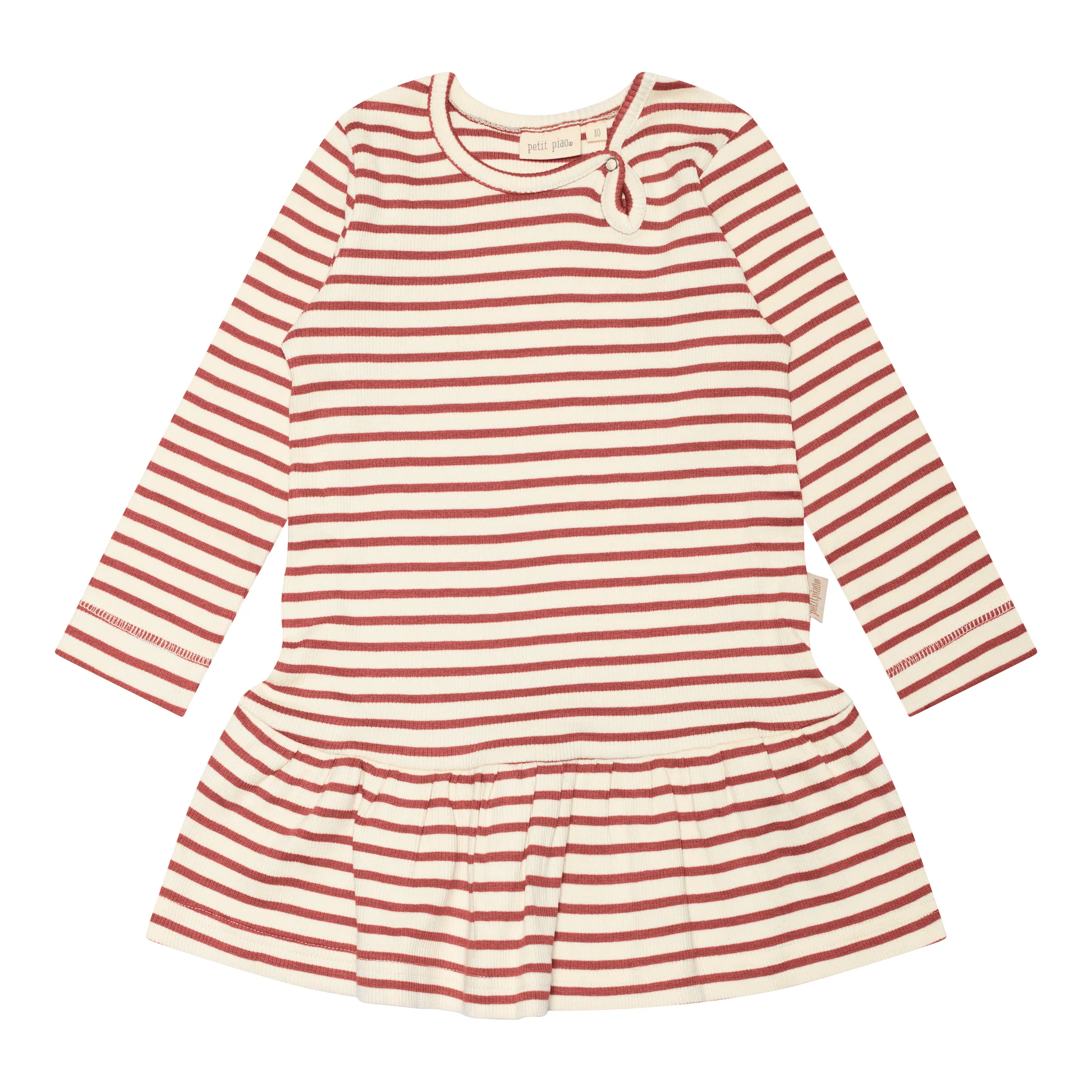 Kjole Modal Striped Bronze/Off White (Størrelse: 116)