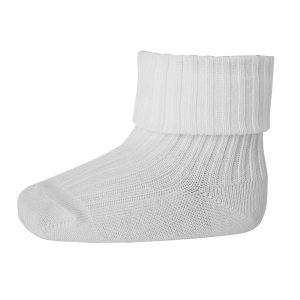 mpDenmark – Strømper, baby, Rib – White