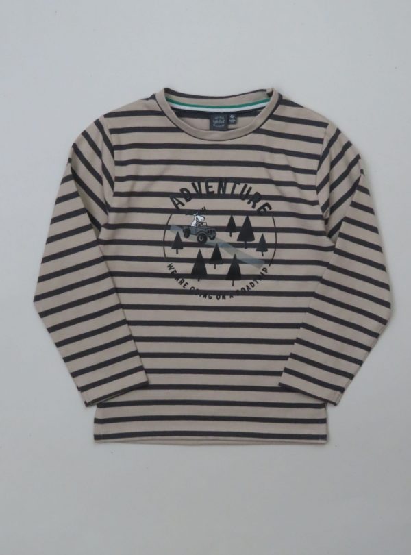 Adventure Striped Sweatshirt (Størrelse: 116)