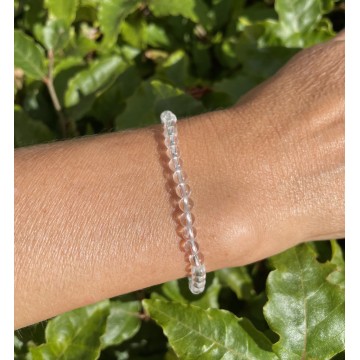 Bjergkrystal armbånd 4 mm - Bjergkrystal - GodKarmaShop