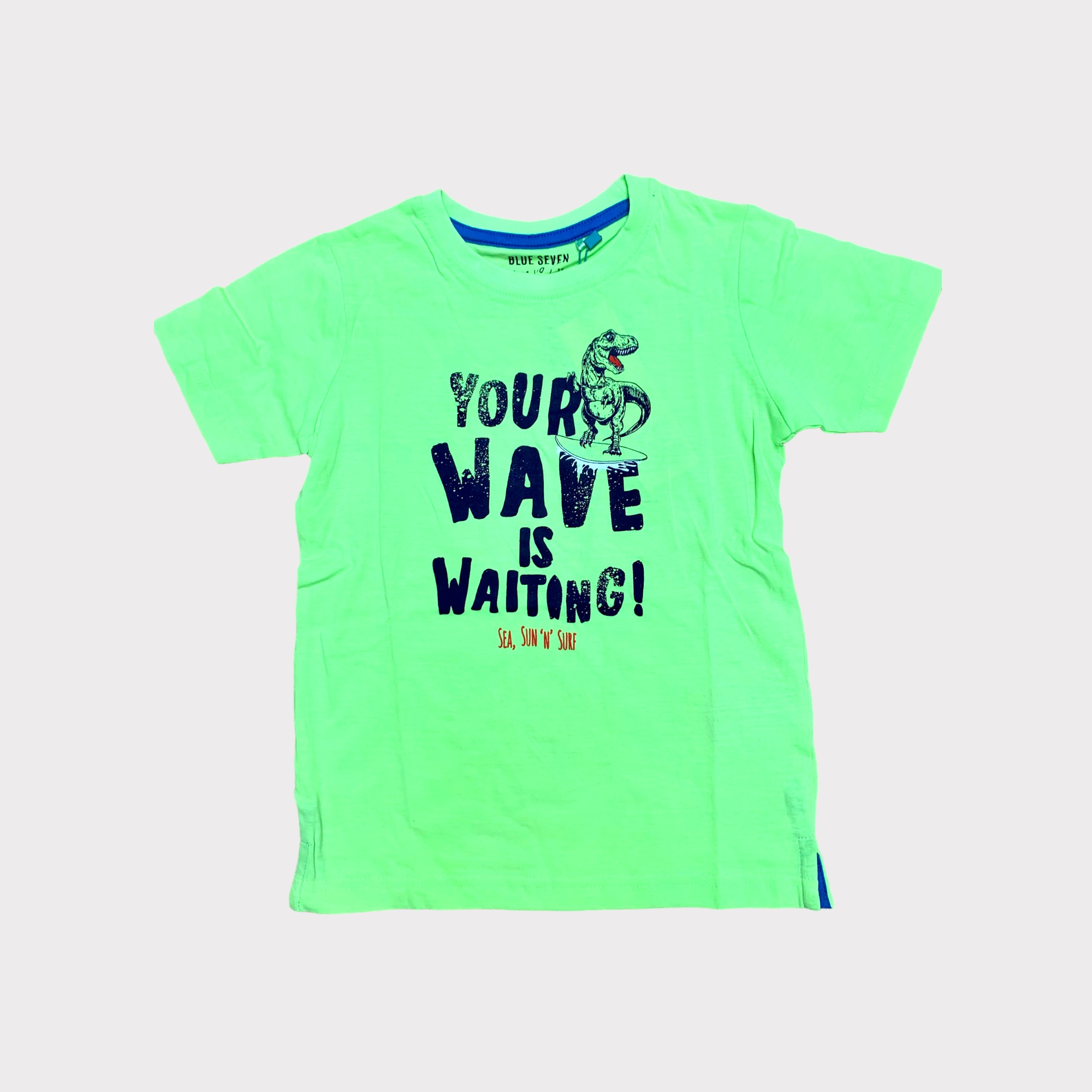 Dino Printed T-Shirt Neon (Størrelse: 110)