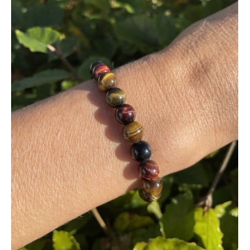 Bulls eye - rød tigerøje - tigerøje armbånd - Krystal Armbånd - GodKarmaShop