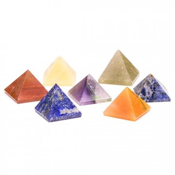 Chakra 7 pyramide ædelsten - Chakra diverse - GodKarmaShop