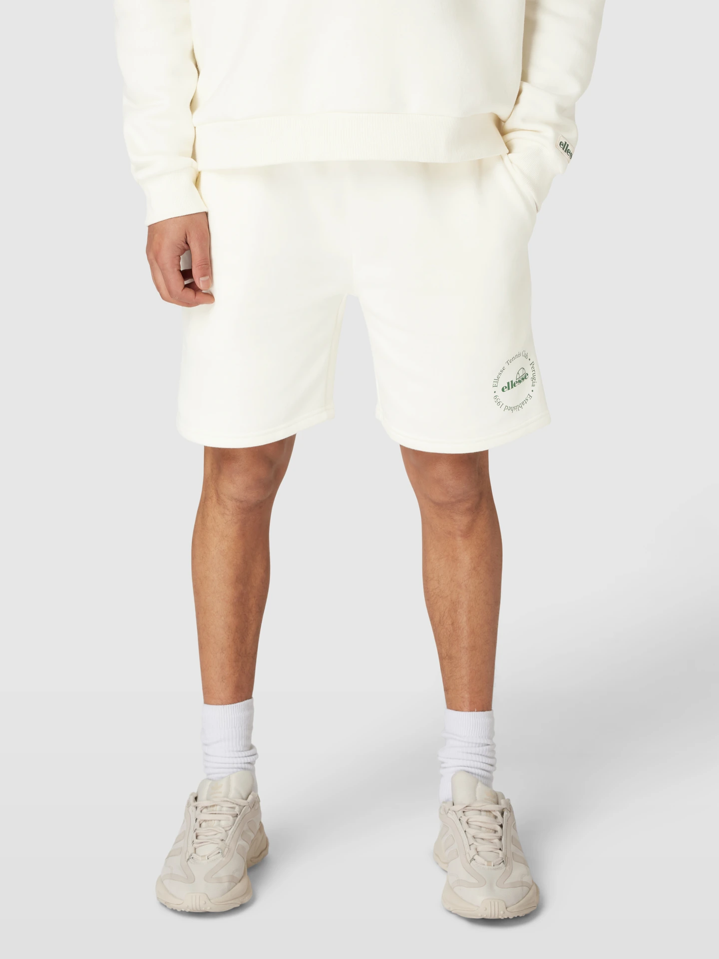 Ellesse Fontansa Unisex Shorts Off White (Størrelse: M)