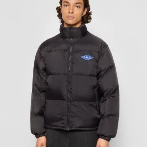 Ball Puffer Jacket Unisex Black (Størrelse: L)