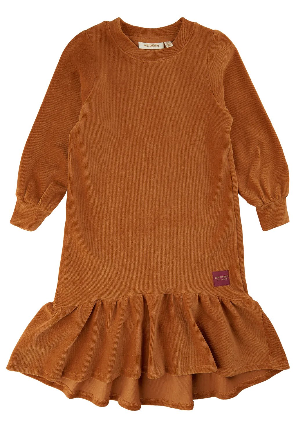 Soft Gallery Velvet Rib Kjole Kayla (Størrelse: 146)