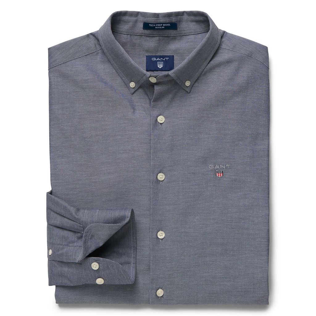 GANT - Herre Skjorte i Tech Prep Wool (Størrelse: S)
