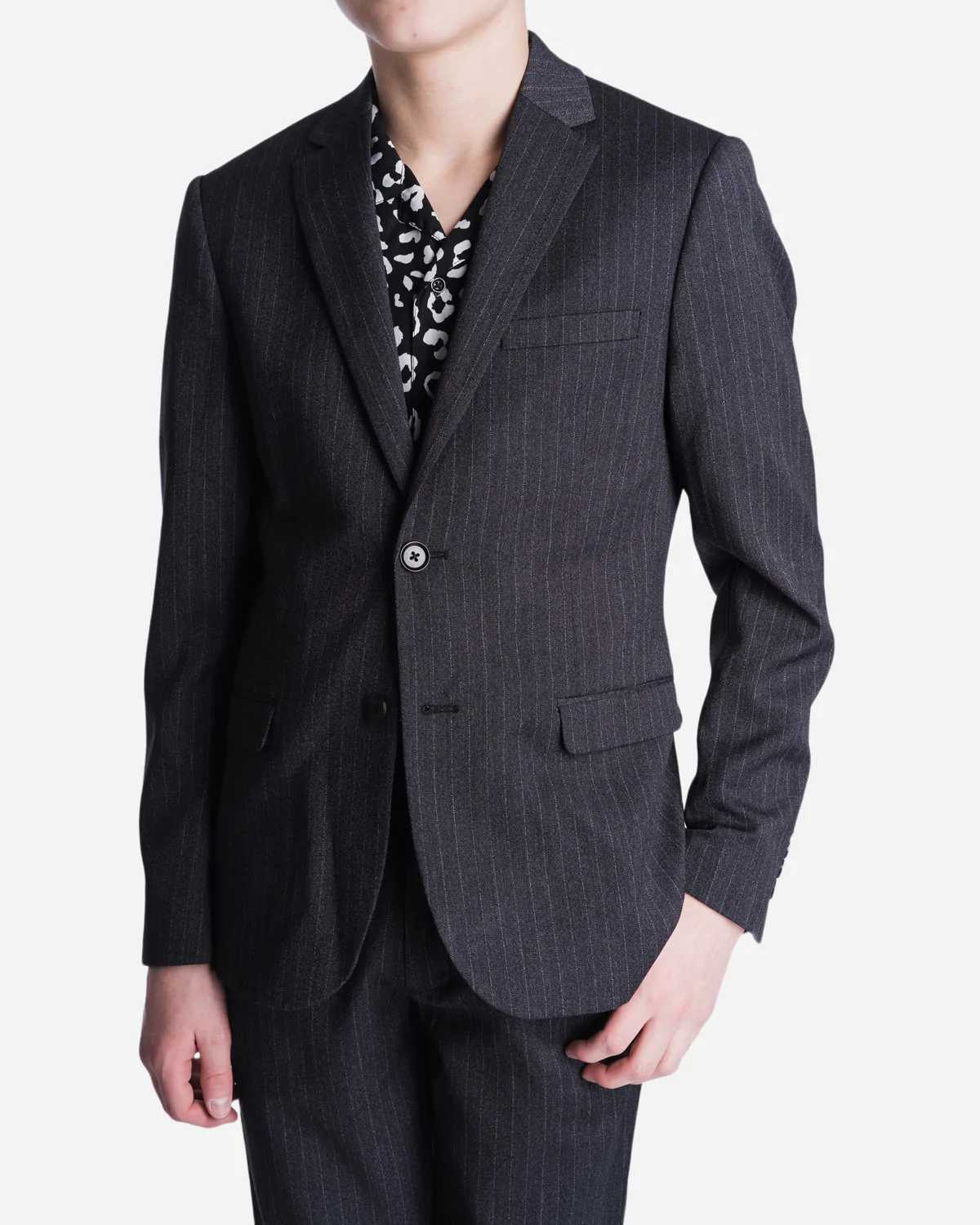 Grunt Kurt Blazer Junior Grey Stripe (Størrelse: 176)