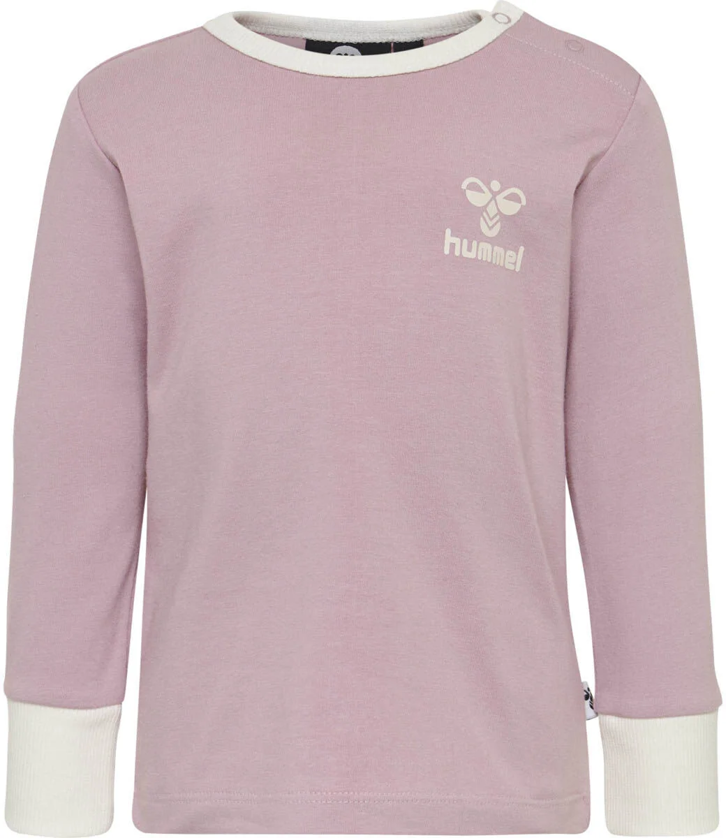 Hummel Hmlmaui Ls T-shirt Mauve Shadow (Størrelse: 98)