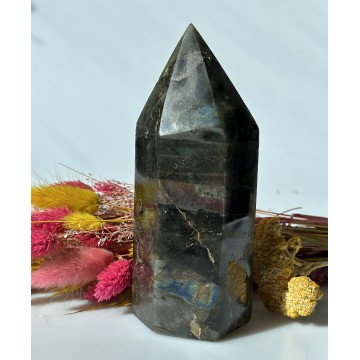 Labradorit tårn 15,8 cm - Tårne og spidser - GodKarmaShop