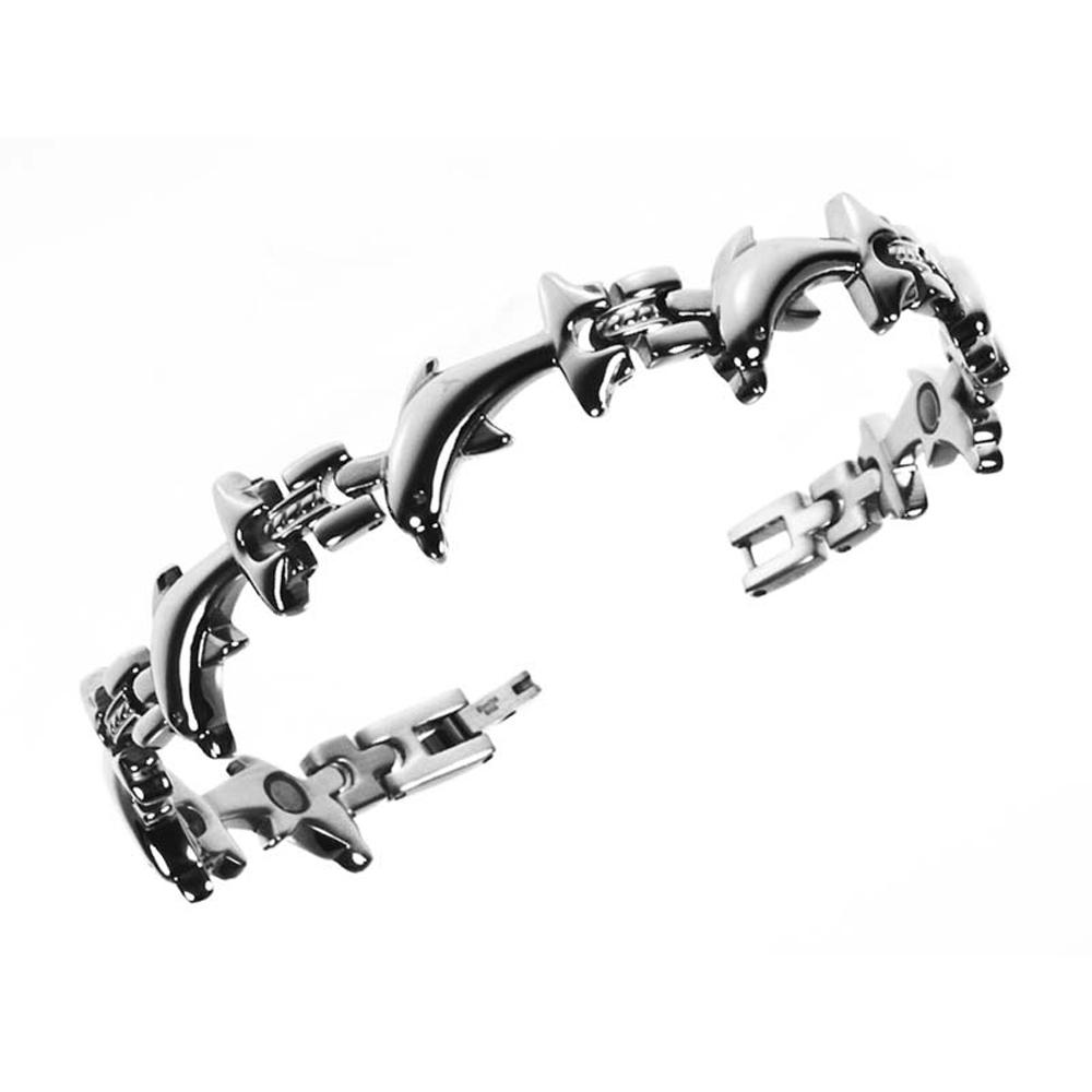 Magnetarmbånd (stål) Den Glade Delfin