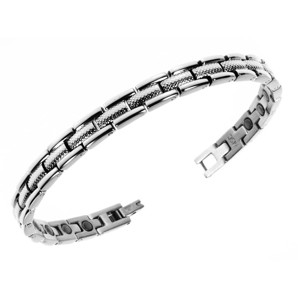 Magnetarmbånd (stål) Golfarmbånd Bi-polar