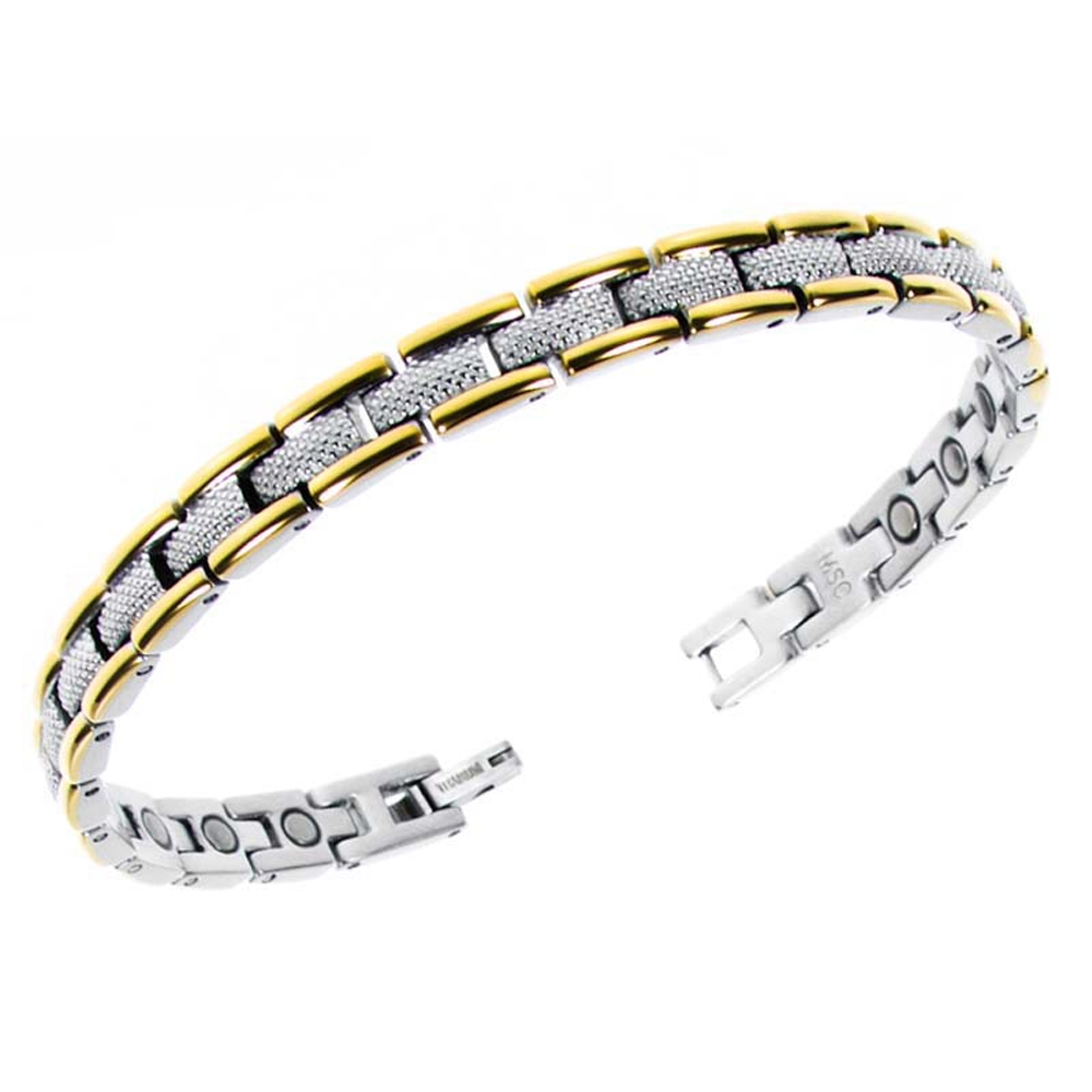 Magnetarmbånd (stål) Golfarmbånd Bi-polar