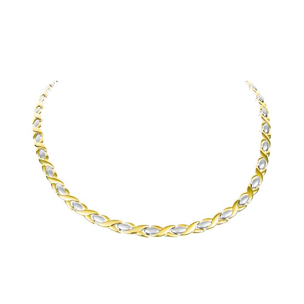 Ion-Balance Halskæde (Titanium) X-perlen