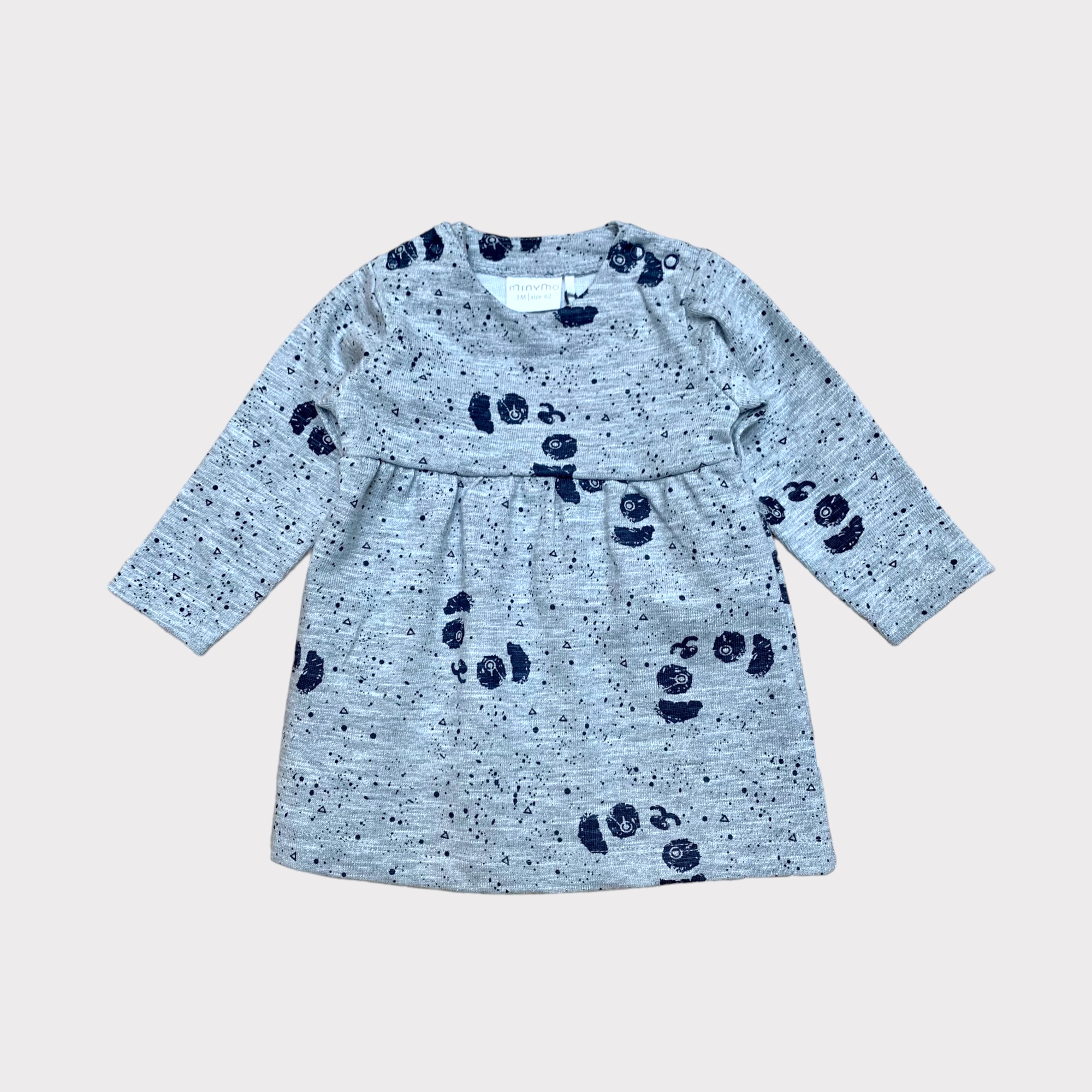 Panda Dress Ls (Størrelse: 62)