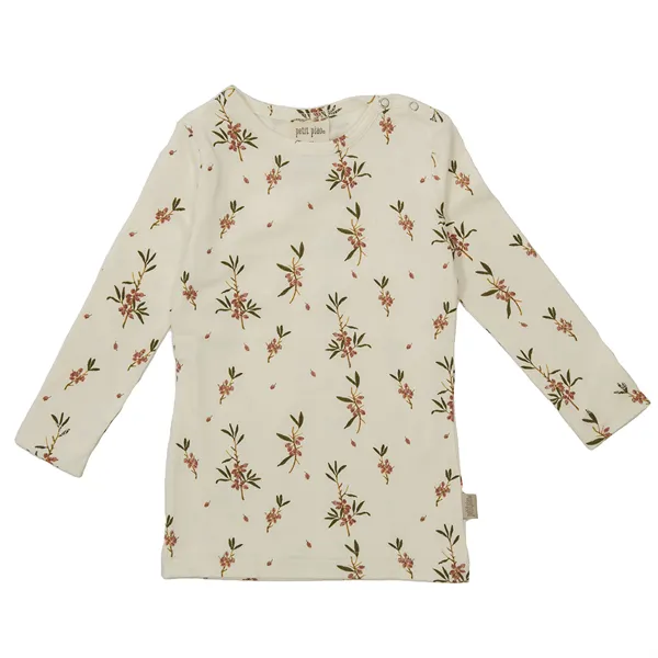 Petit Piao T-Shirt Ls Printed Sea Buckthorn (Størrelse: 80)