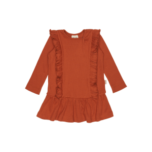 Petit Piao Dress L/s - Rust (Størrelse: 86)