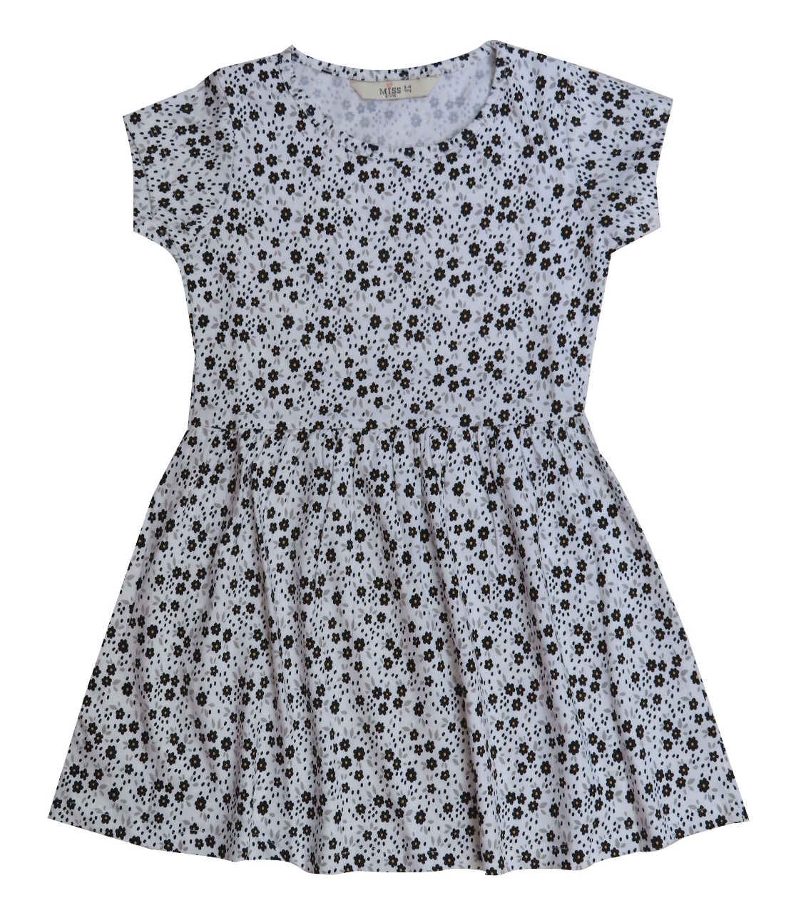 Printed Dress Flower (Størrelse: 122/128)