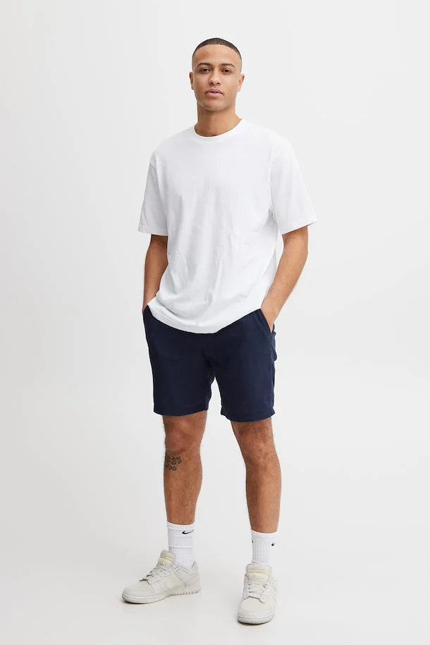 Hørshorts M/ Knapluk Insignia Blue (Størrelse: S)