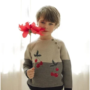 Lil’ Paradise Copenhagen – Striped Cherry Sweater