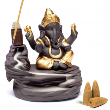 Backflow røgelses holder Ganesha - Røgelses holder - GodKarmaShop
