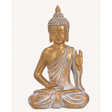 Buddha Vitarka mudra Guld - Buddha statuer generelt - GodKarmaShop