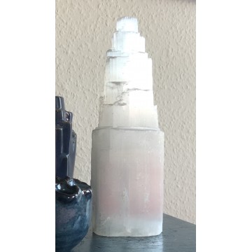Selenit lampe 25 cm - Lamper - GodKarmaShop