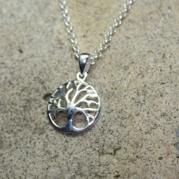 Yggdrasil vedhæng - Sølv 15mm - Spirituelle smykker - GodKarmaShop